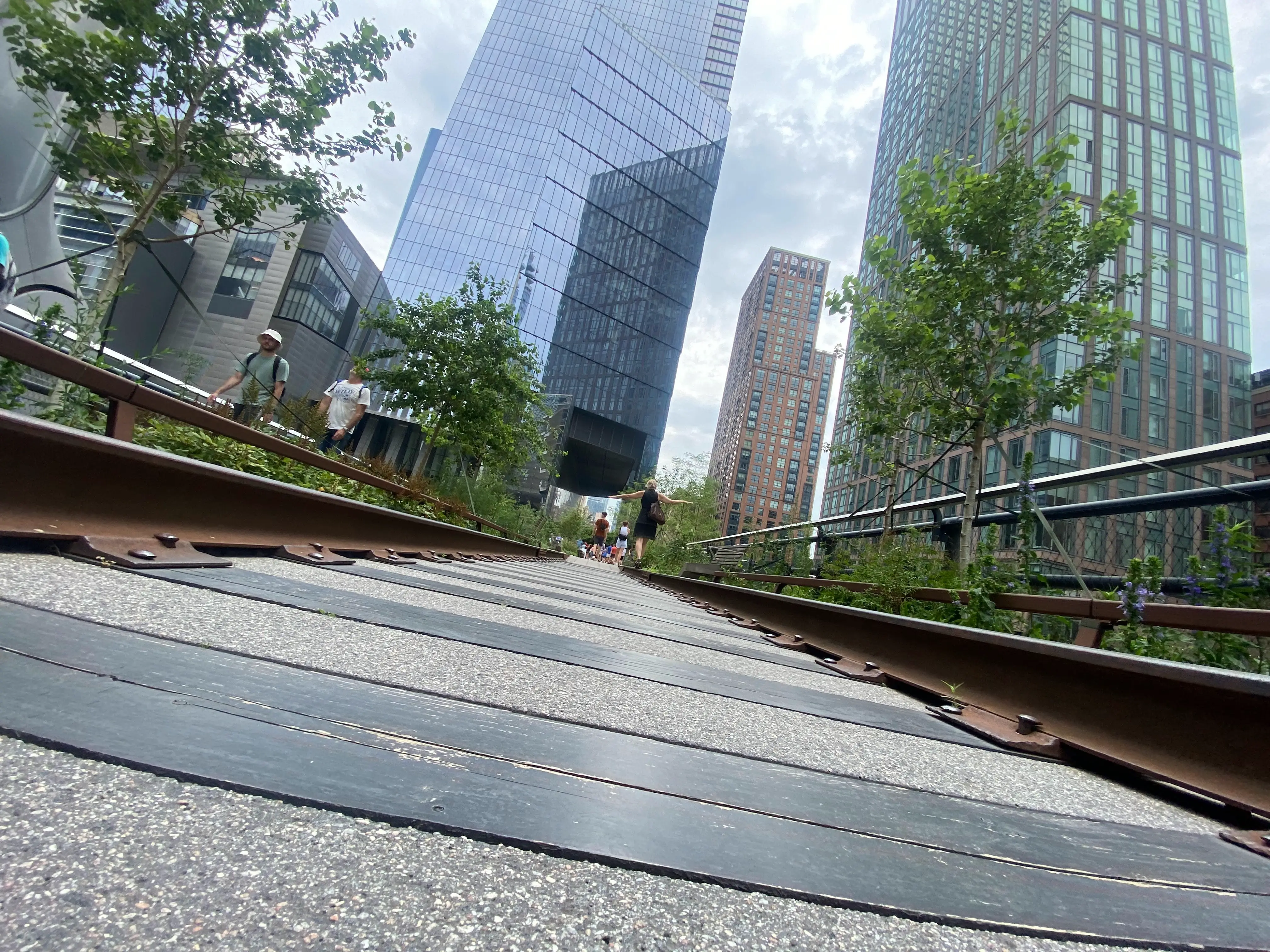 High Line park i New York med bylandskab